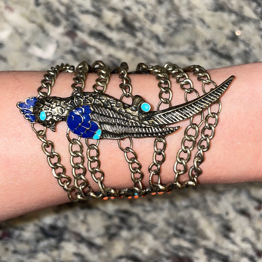 Antique bird Bracelet